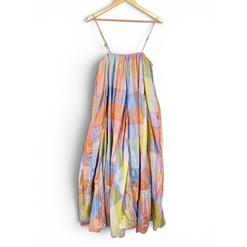 NWT Anthropologie Pilcro Sleeveless Paid Tent Maxi Dress Women's M - Picture 3 of 8